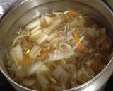 キムチ風味のトックスープ作り方7写真
