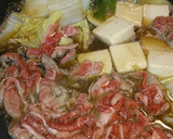 簡単フライパンで♪牛肉と白菜のすき焼き風作り方4写真