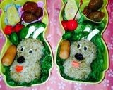 名犬チーズ おにぎり 簡単キャラ弁作り方8写真