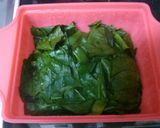 ほうれん草のすまし汁作り方1写真