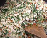 しっとり水菜入り炒り豆腐☆作り方3写真