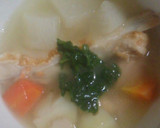 やさしい味の鮭のアラのスープ(具が多目)作り方11写真