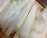 大根消費に☆大根とさんま蒲焼缶炒め☆作り方1写真