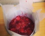 いちごのアップサイドダウンチョコケーキ作り方4写真