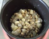 アンチョビ＆チーズで里芋とお豆のサラダ✿作り方4写真