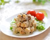 アンチョビ＆チーズで里芋とお豆のサラダ✿作り方6写真