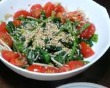 調味料不要！ほうれん草のお浸し彩りサラダ作り方3写真