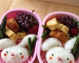 簡単☆うさぎちゃん弁当（モフィ）作り方3写真