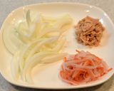 *春菊と玉葱のツナ卵炒め*作り方3写真