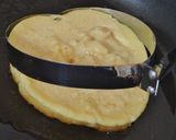 簡単♡お好み焼き粉でもちふわパンケーキ風作り方6写真