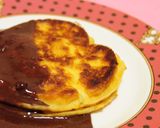 簡単♡お好み焼き粉でもちふわパンケーキ風作り方8写真