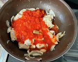 m簡単☆鶏のトマトクリーム煮作り方5写真
