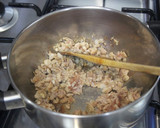 ほうれん草とひき肉の中華風スープ作り方3写真