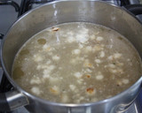 ほうれん草とひき肉の中華風スープ作り方4写真
