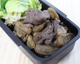 フライパンで塩麹牛肉ごぼう油揚げの炒め煮作り方5写真