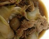 とろ～り白菜と豚コマのオイスター炒め煮作り方9写真