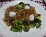 ご当地★うずらとブロッコリー塩焼きそば作り方4写真