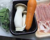 肉巻　すき焼きのたれで作り方1写真