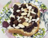 粒あんとホワイトチョコのトースト♥*作り方4写真