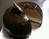 三層仕立ての贅沢チョコレートムースケーキ作り方29写真