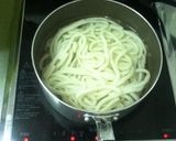 麺つゆ納豆ゆかりうどん作り方1写真