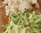 プチッと鍋で♪豚キム炊き込みごはん作り方1写真
