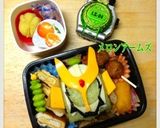 話題入り！仮面ライダー鎧武 簡単キャラ弁作り方10写真