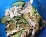 ☆簡単☆鶏胸肉と中華くらげの和え物作り方4写真