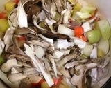舞茸と鶏肉のクリームスープ♪作り方5写真
