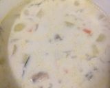 舞茸と鶏肉のクリームスープ♪作り方8写真