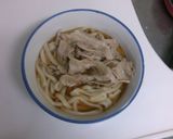 レンジで簡単!肉うどん作り方4写真
