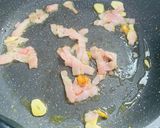 水菜とベーコンのレモンバターパスタ作り方3写真