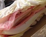 白菜と豚バラのチーズ焼き作り方3写真