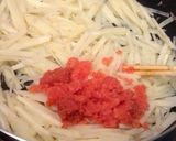 じゃがいものたらこ炒め★ノンオイル作り方2写真