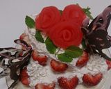 バラとチョウの簡単ウエディングケーキ♡作り方13写真
