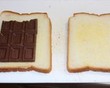 バナナとチョコのホットサンド♡作り方2写真