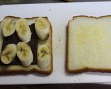 バナナとチョコのホットサンド♡作り方3写真