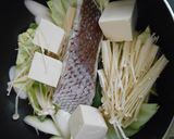 真鯛の切り身と豆腐の長葱蒸し・味ぽん添え作り方8写真