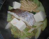 真鯛の切り身と豆腐の長葱蒸し・味ぽん添え作り方10写真