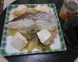真鯛の切り身と豆腐の長葱蒸し・味ぽん添え作り方16写真