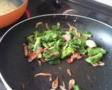 菜の花と桜エビのパスタ。レモンをキュッ！作り方7写真