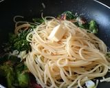 菜の花と桜エビのパスタ。レモンをキュッ！作り方10写真