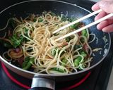 菜の花と桜エビのパスタ。レモンをキュッ！作り方11写真