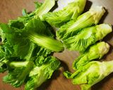 子持ち高菜の外葉で♪中華風ポタージュ作り方1写真