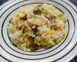 キャベツと焼豚で和風炒飯作り方6写真