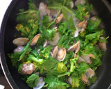 春♡菜の花とあさりの塩焼きそば作り方2写真