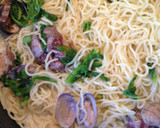 春♡菜の花とあさりの塩焼きそば作り方3写真