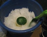 雪で作るジェラート風アイスクリーム作り方5写真