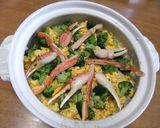 土鍋で作る(Ⅱ)雛祭りに～かに散らし寿司作り方8写真