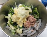レンコンとブロッコリーの卵マヨツナ和え作り方4写真